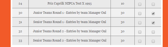 Enter Team Classes